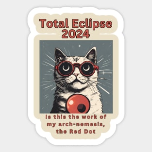 Cat Total Eclipse Sticker